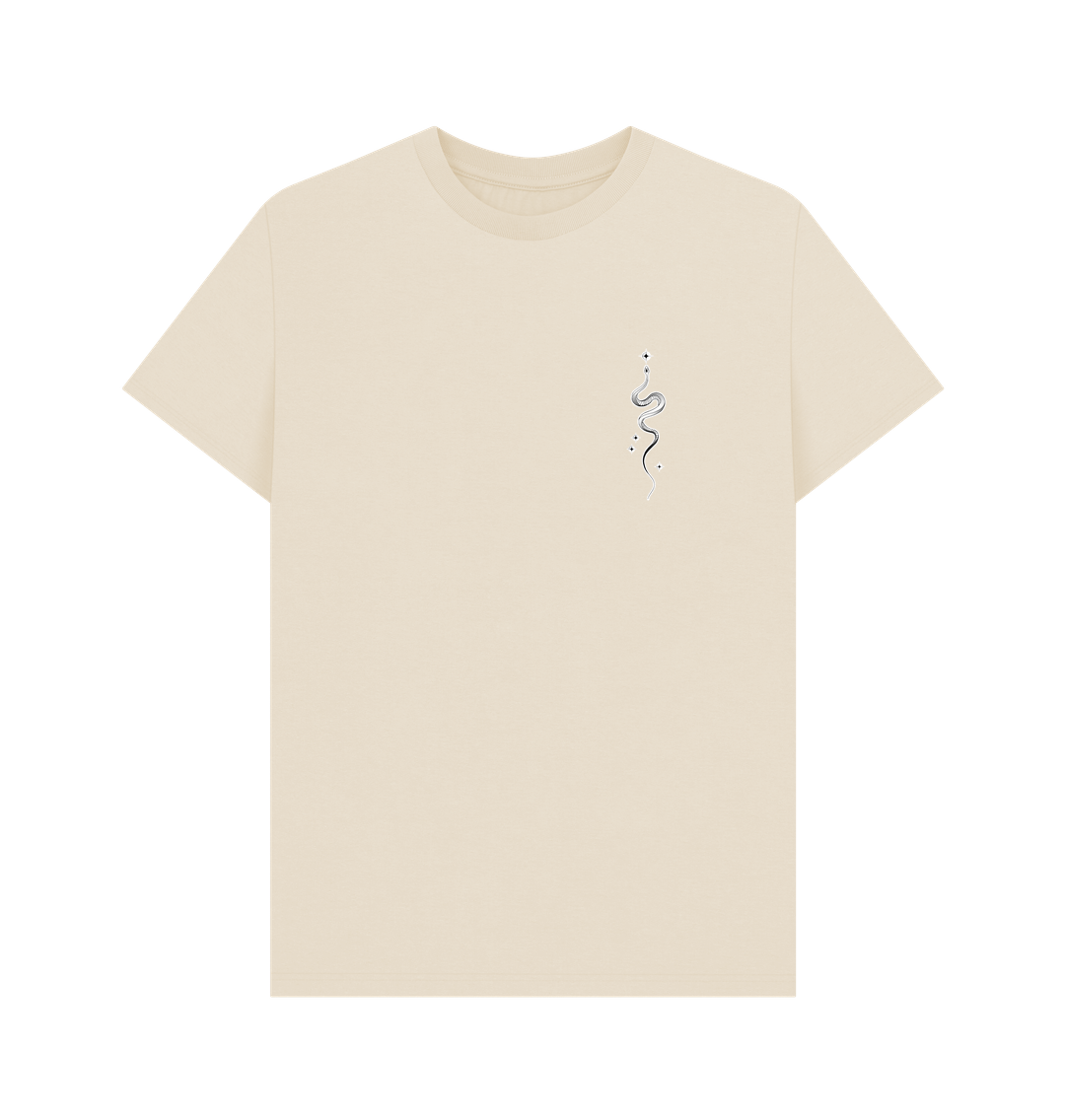 Oat Starry Snake Accent Pocket Men's T-Shirt