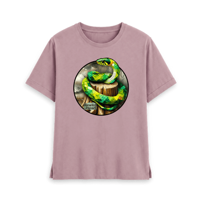 Mauve Printed T-shirt Front