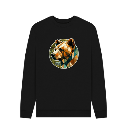 Black Brown Bear Forest Men's Sweater