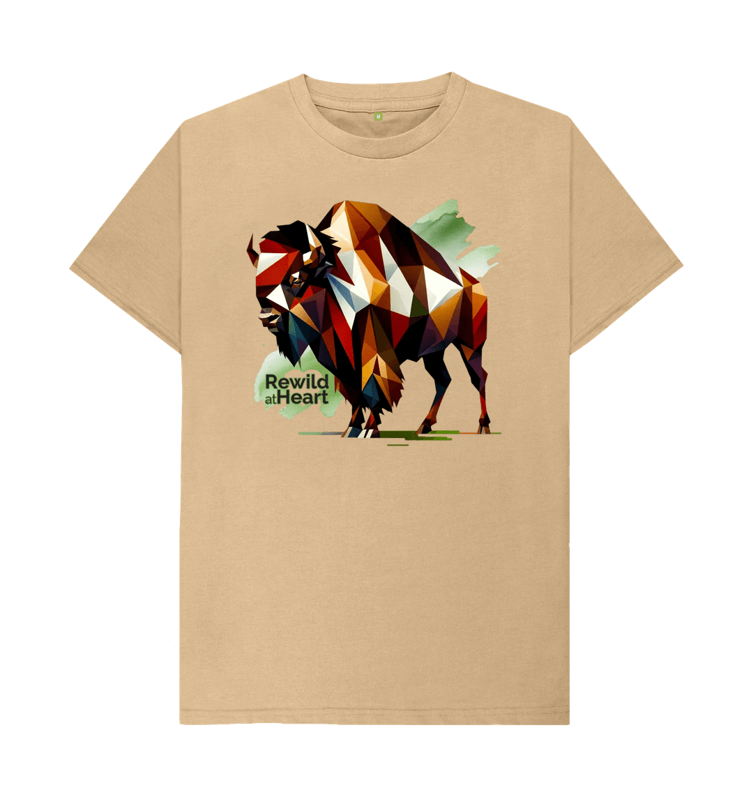 Sand European Bison | Men's T-Shirt