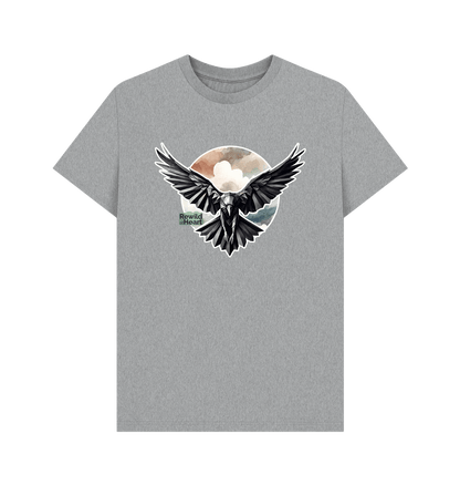 Athletic Grey Raven Flight Men's T-Shirt