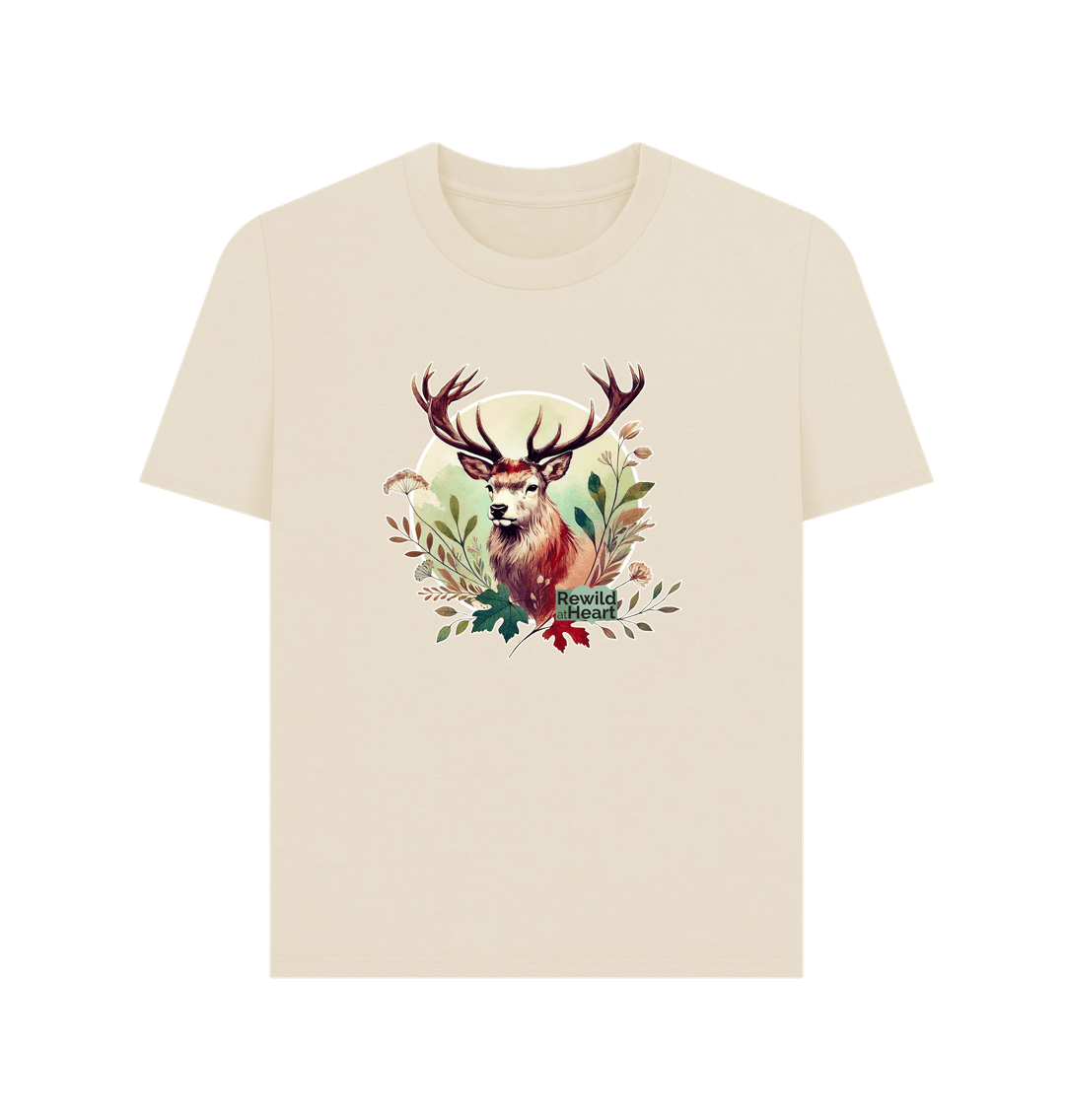 Oat Red Deer Stag Spirit Women's Classic T-Shirt