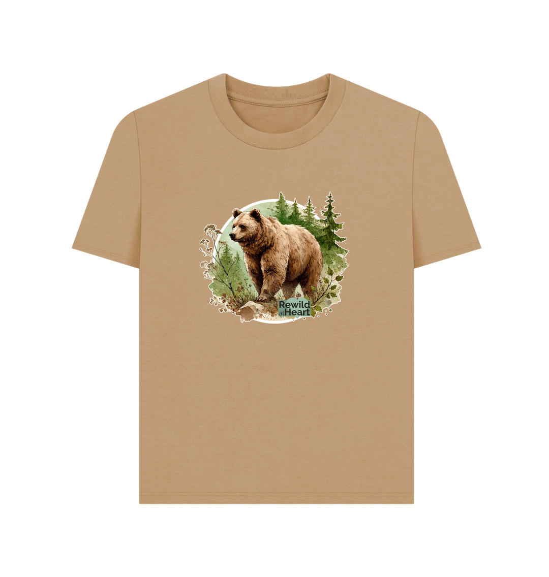 Sand Brown Bear Wilderness Women's Classic T-Shirt