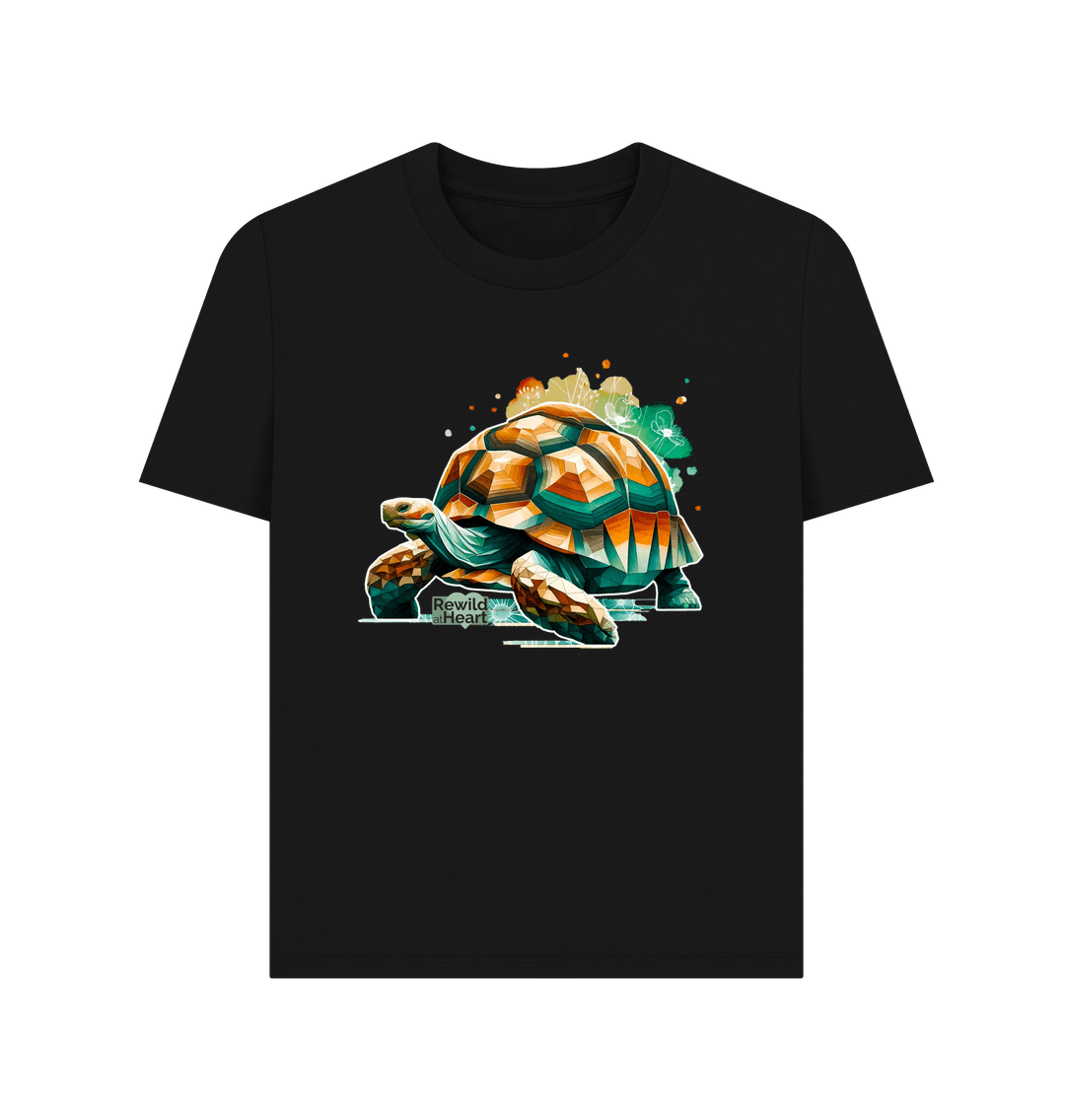 Black Giant Tortoise Wildflower Women's Classic T-Shirt