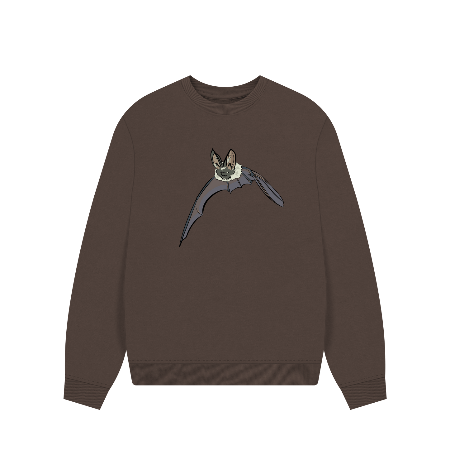 Chocolate Printed Sweater Front