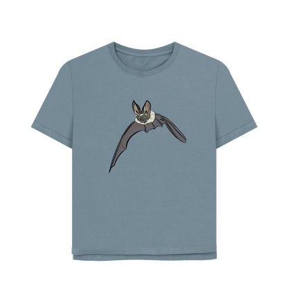 Stone Blue Printed T-shirt Front