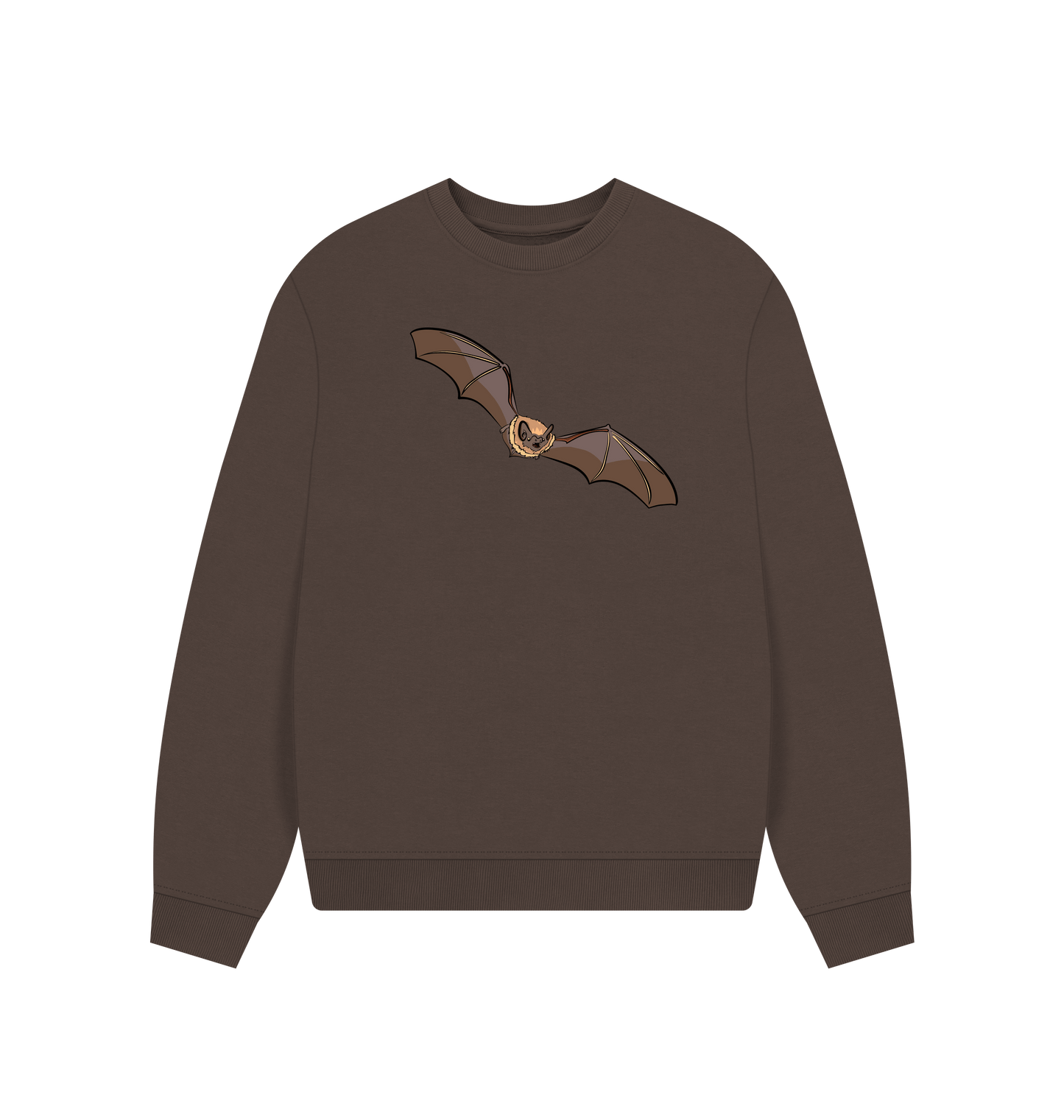 Chocolate Printed Sweater Front