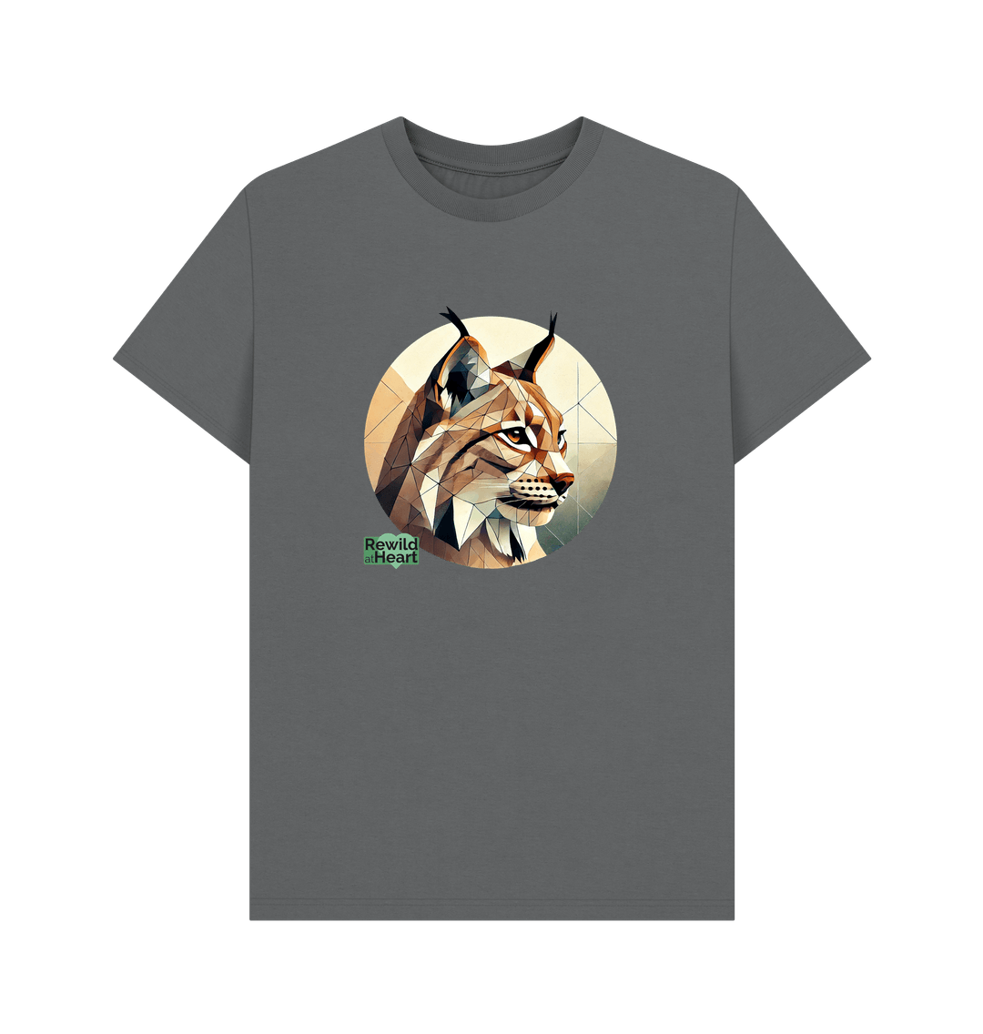 Slate Grey Lynx Connection Sustainable Men's T-Shirt