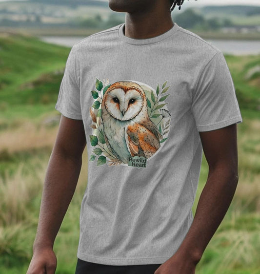 Barn Owl Woodland Men's T-Shirt