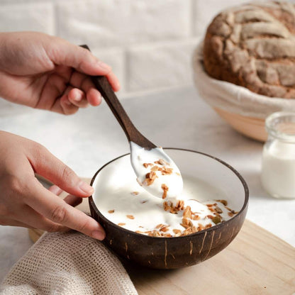 Double Coconut Bowl and Spoon Set