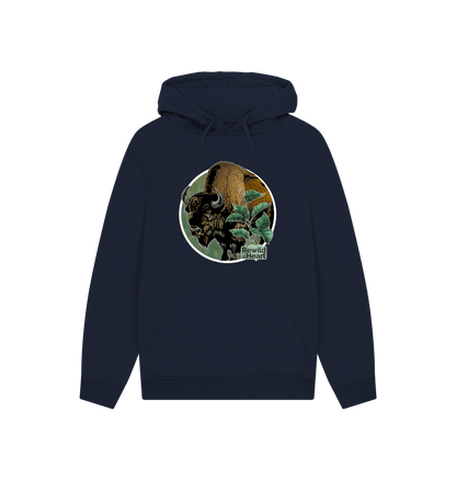 Navy Bison Woodland Hoodie