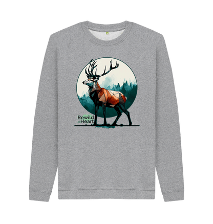 Light Heather Red Deer Rewild Side Men's Sweater