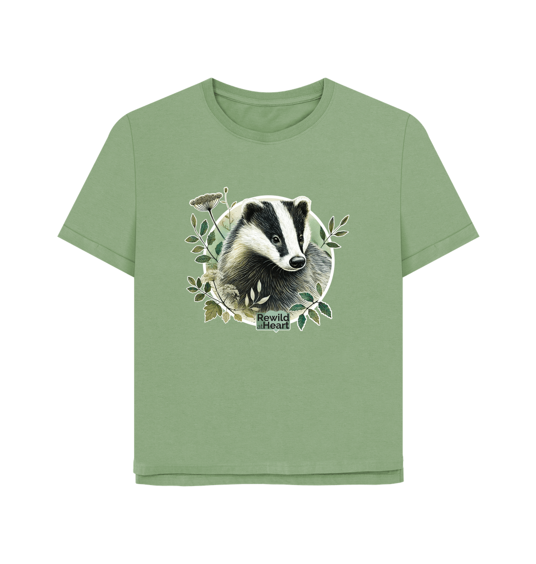 Sage Badger Spirit Women's Relaxed-Fit T-Shirt