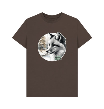 Chocolate Silent Arctic Fox Men's T-Shirt