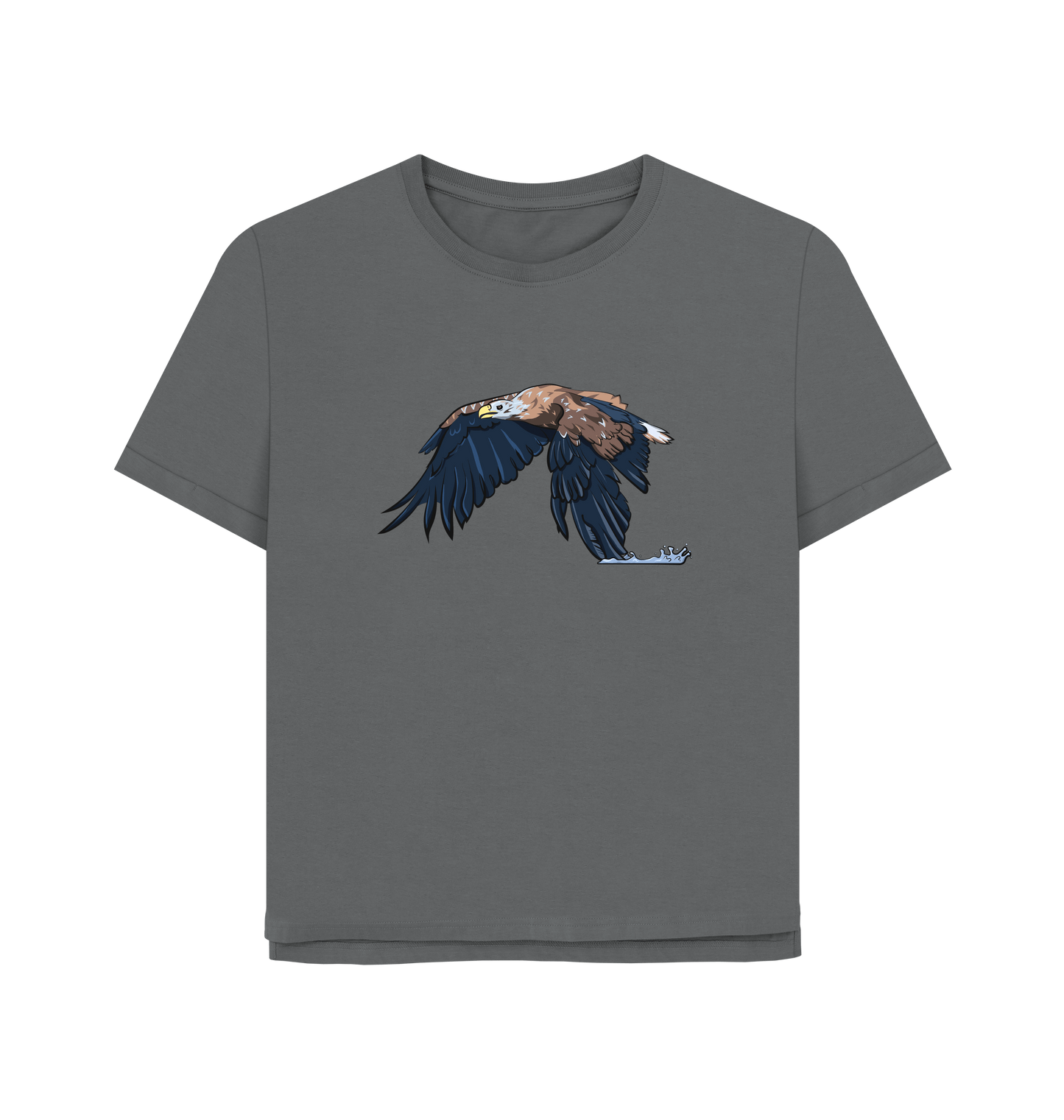 Slate Grey Printed T-shirt Front