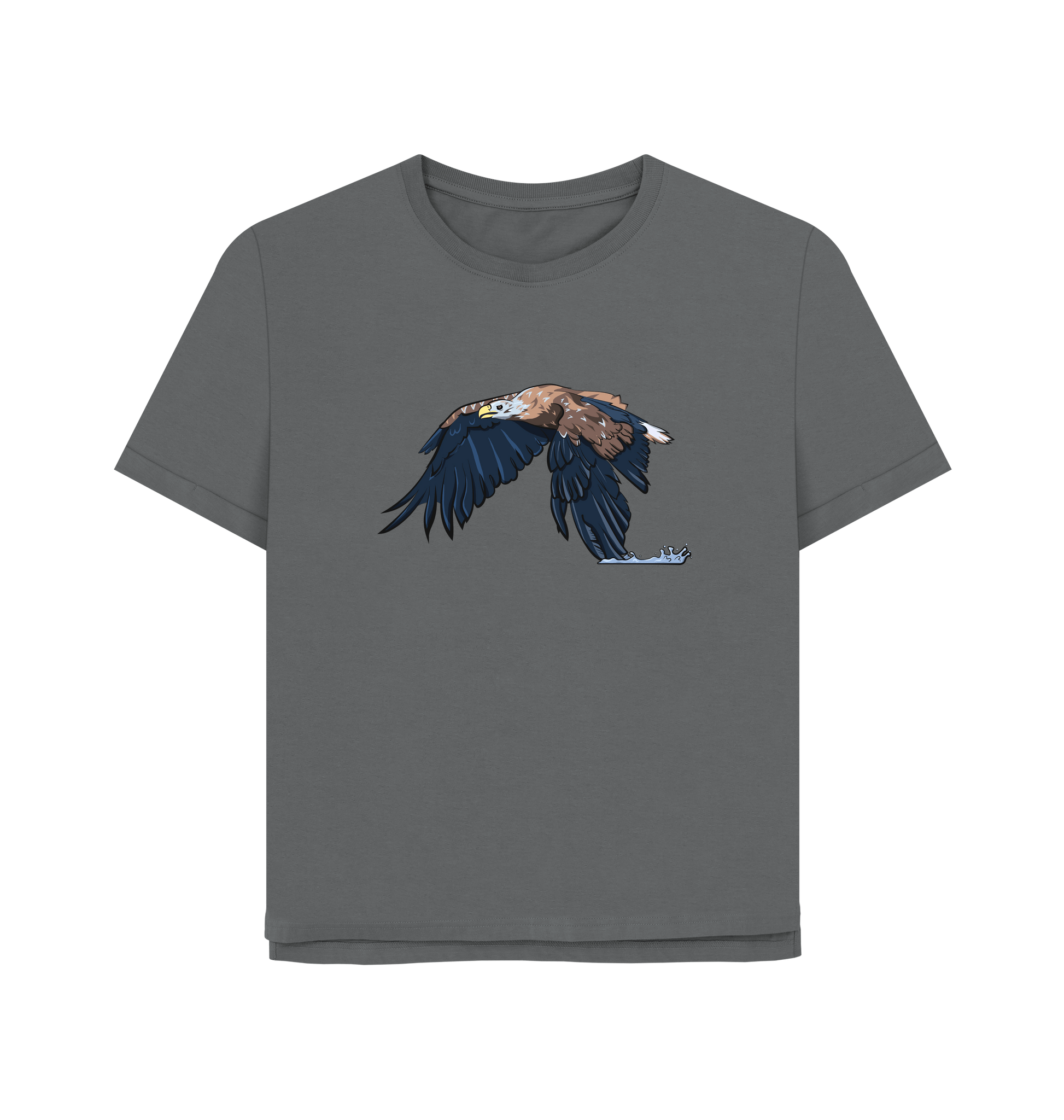 Slate Grey Printed T-shirt Front