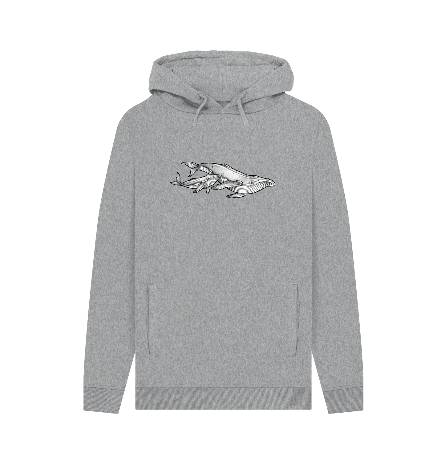 Light Heather Printed Hoody Front