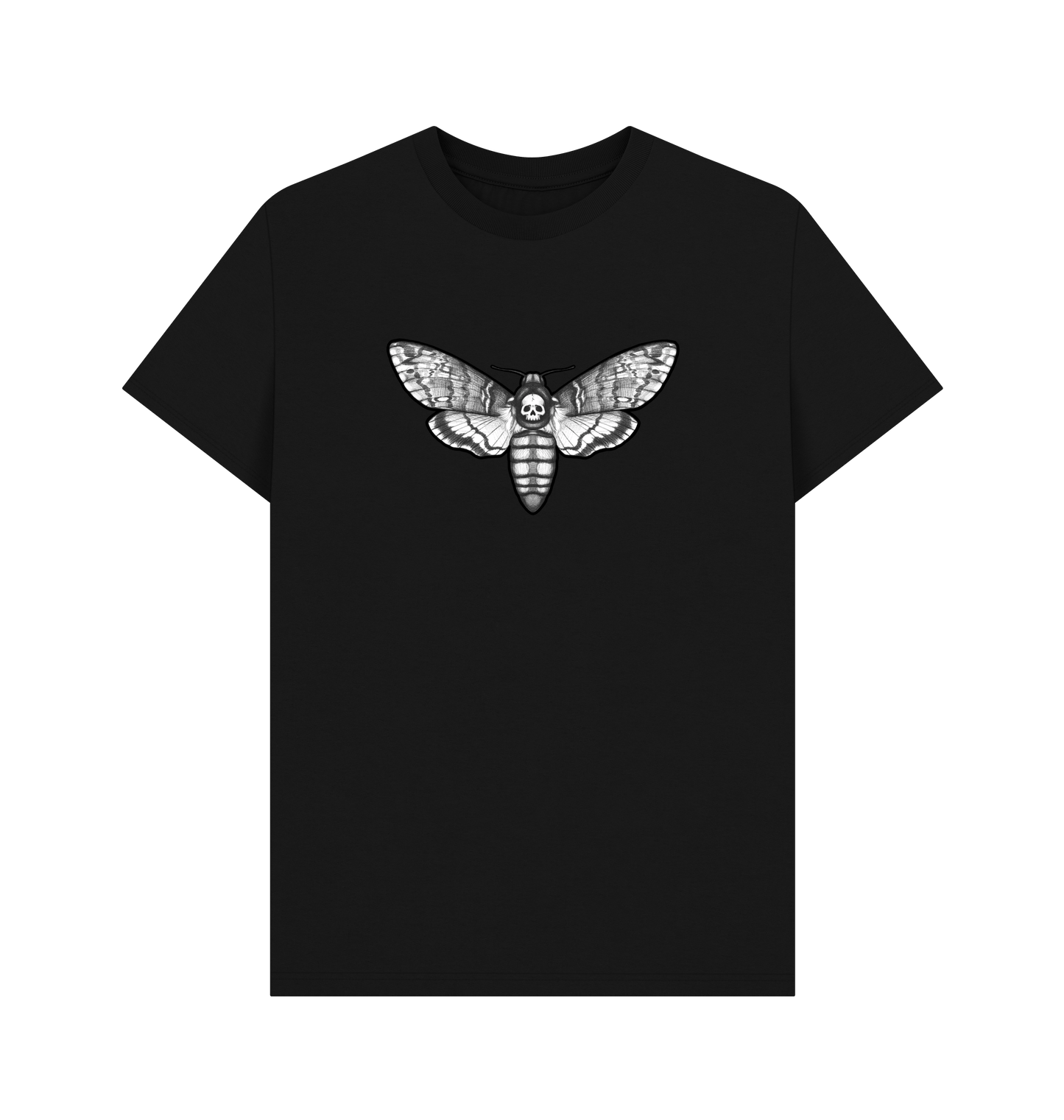 Black Printed T-shirt Front