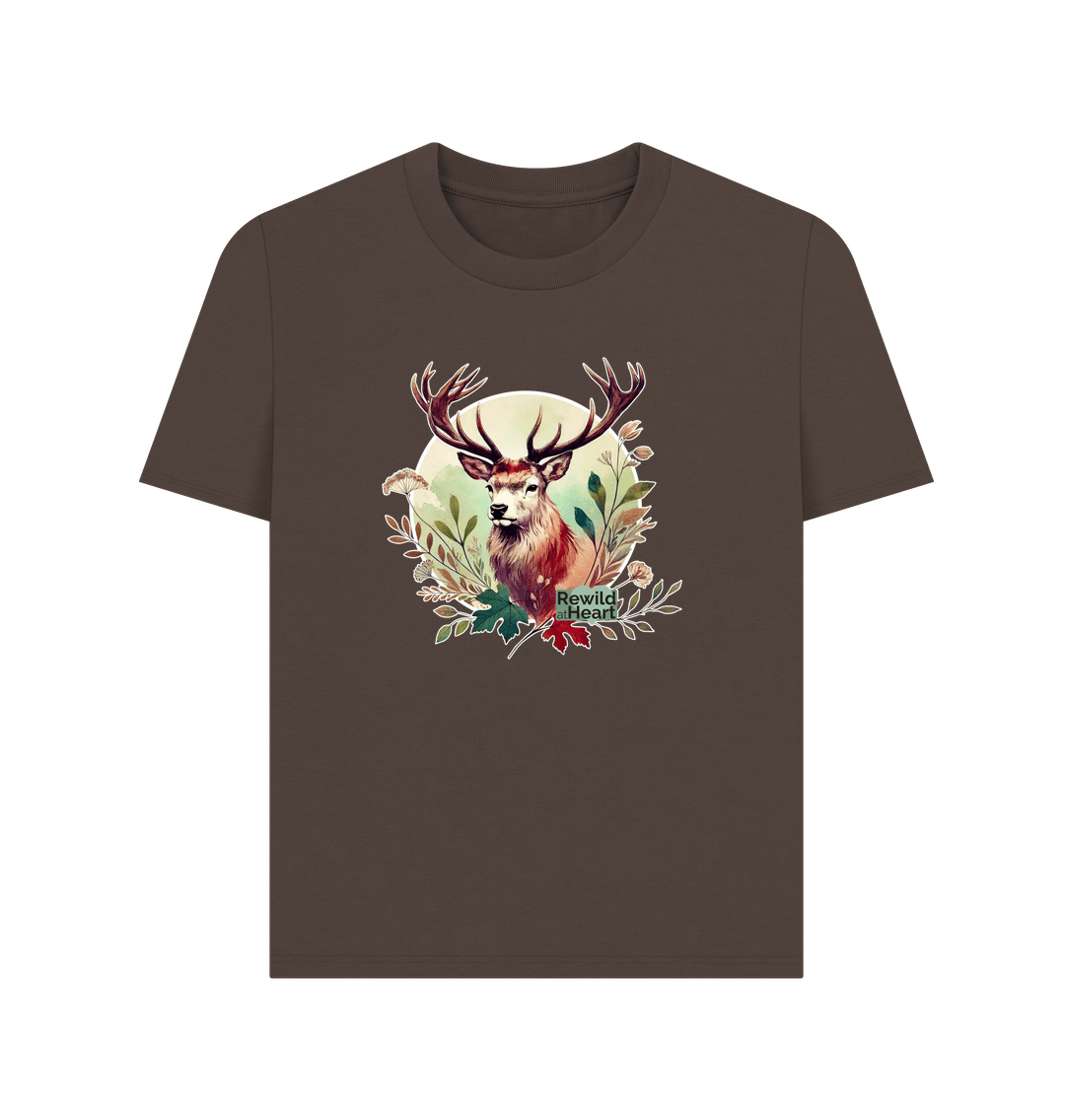 Chocolate Red Deer Stag Spirit Women's Classic T-Shirt