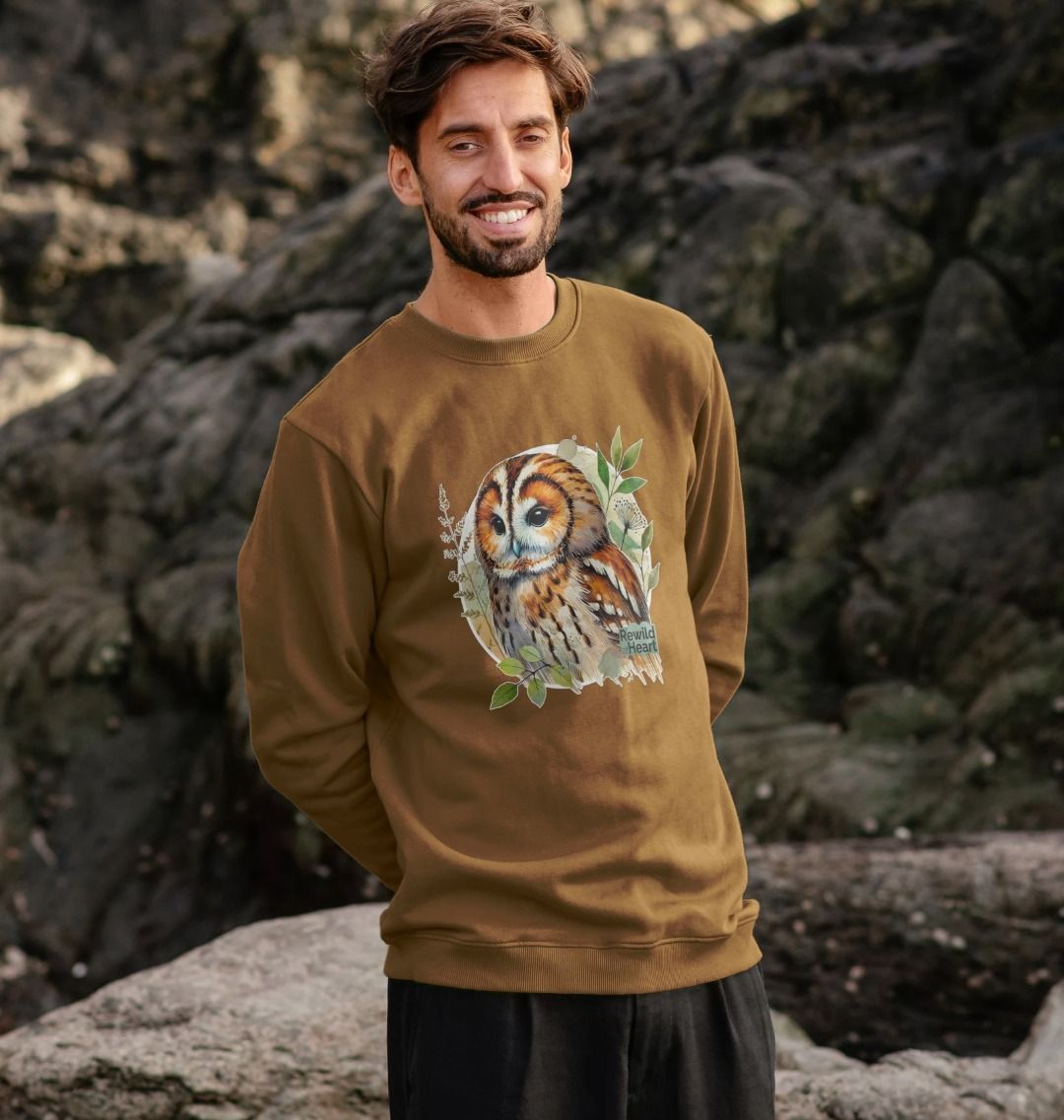 Tawny Owl Forest Men's Sweater