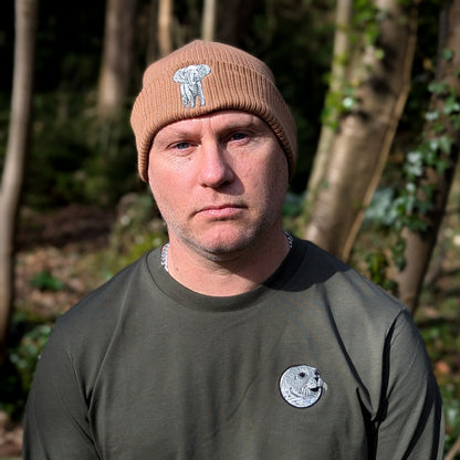 Elephant Embroidered Beanie