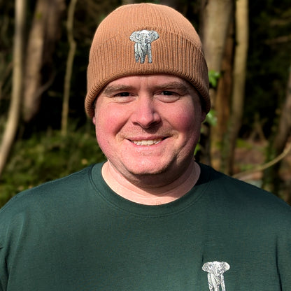 Elephant Embroidered Beanie