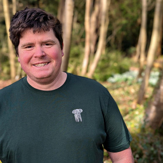 Elephant Embroidered Unisex T-Shirt