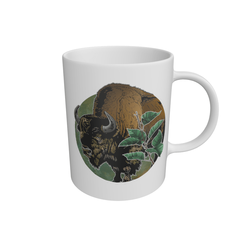 White Bison Woodland Mug