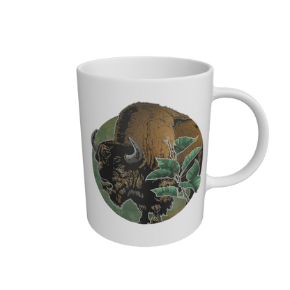 White Bison Woodland Mug