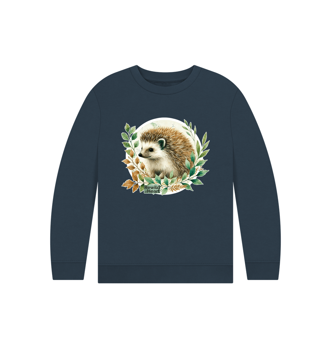 Navy Blue Hedgehog Harmony Kids Jumper