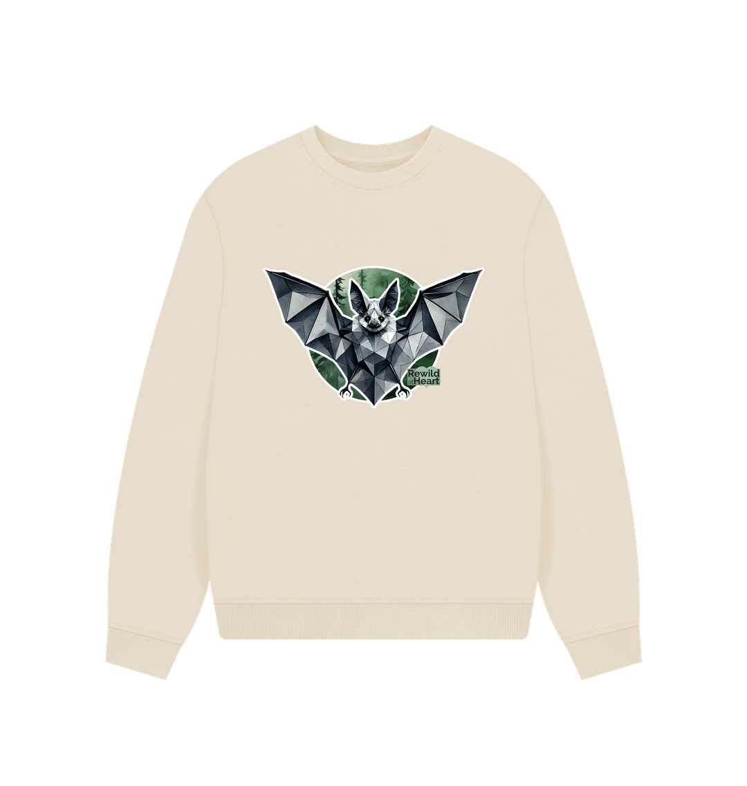 Oat Grey Long-Eared Bat Women's Oversized Jumper