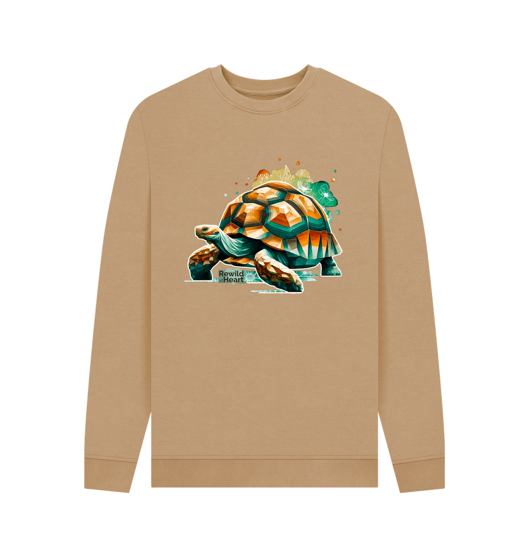 Sand Giant Tortoise Wildflower Men's Sweater
