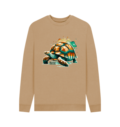 Sand Giant Tortoise Wildflower Men's Sweater