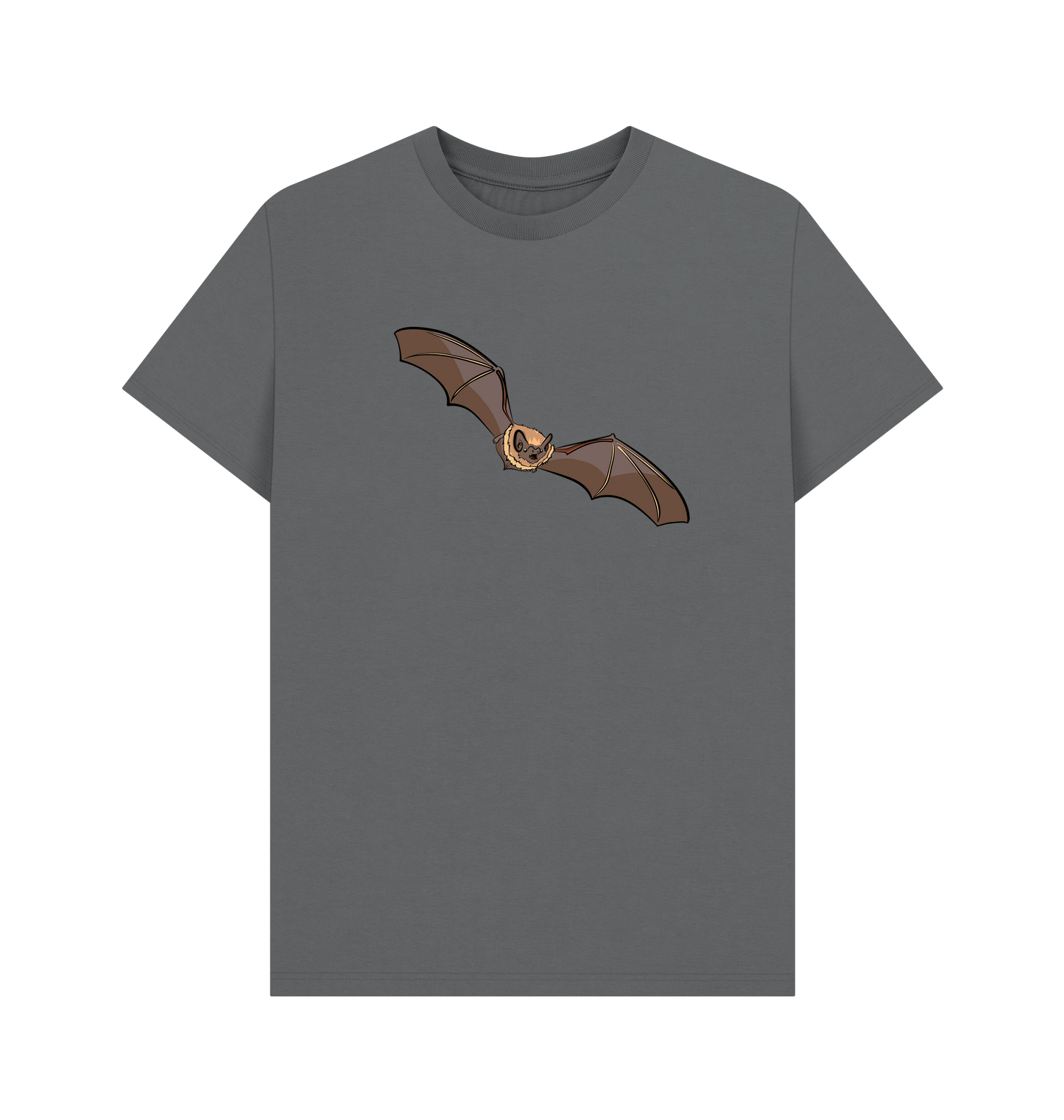 Slate Grey Printed T-shirt Front