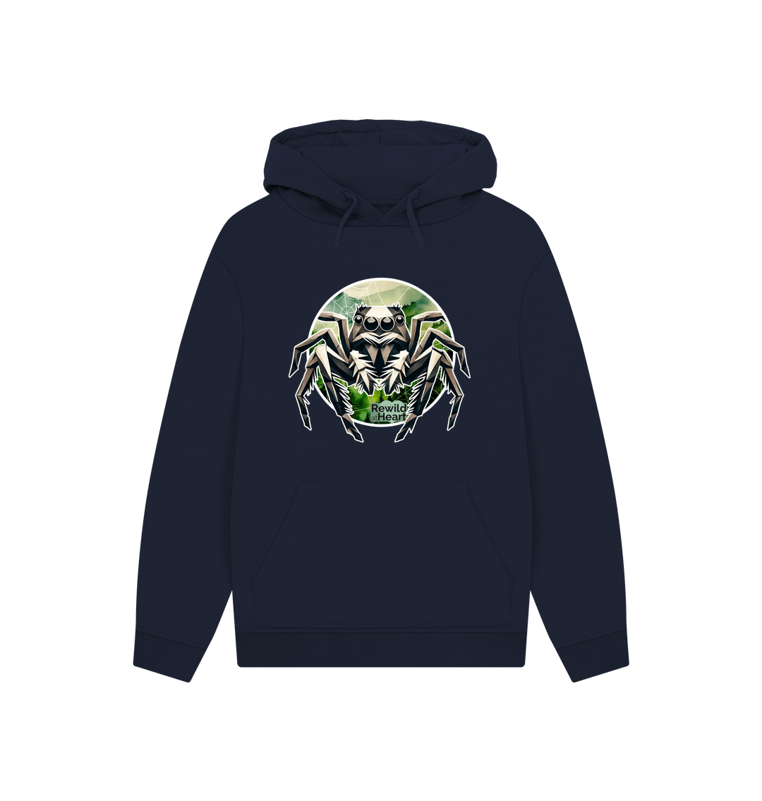 Navy Wild Jumping Spider Hoodie