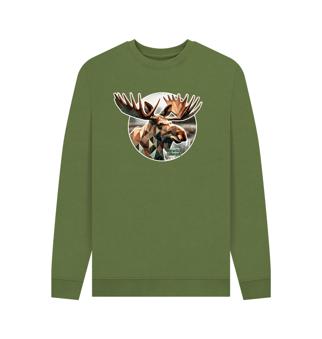 Khaki Guardian Elk Men's Sweater