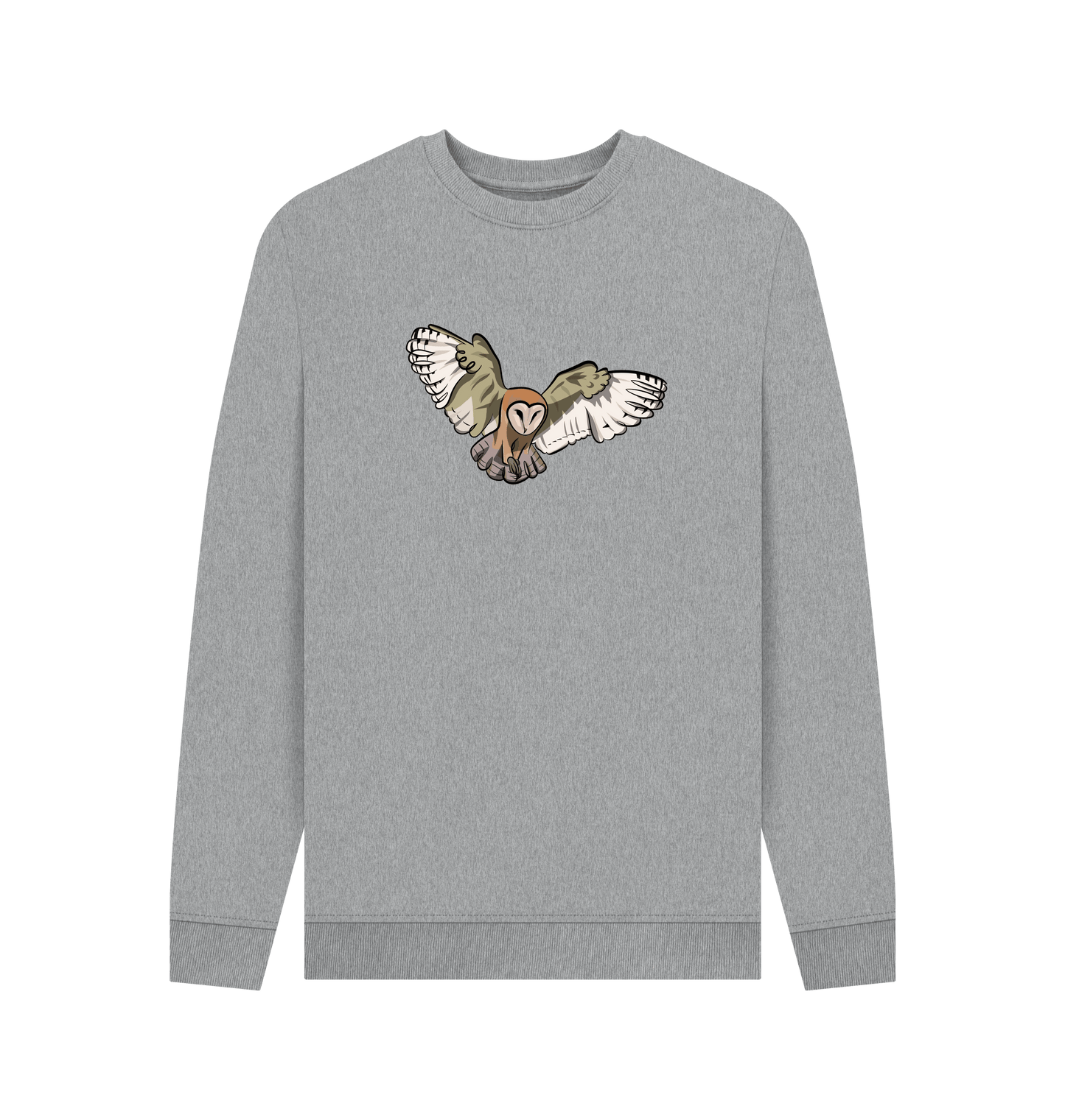 Light Heather Printed Sweater Front