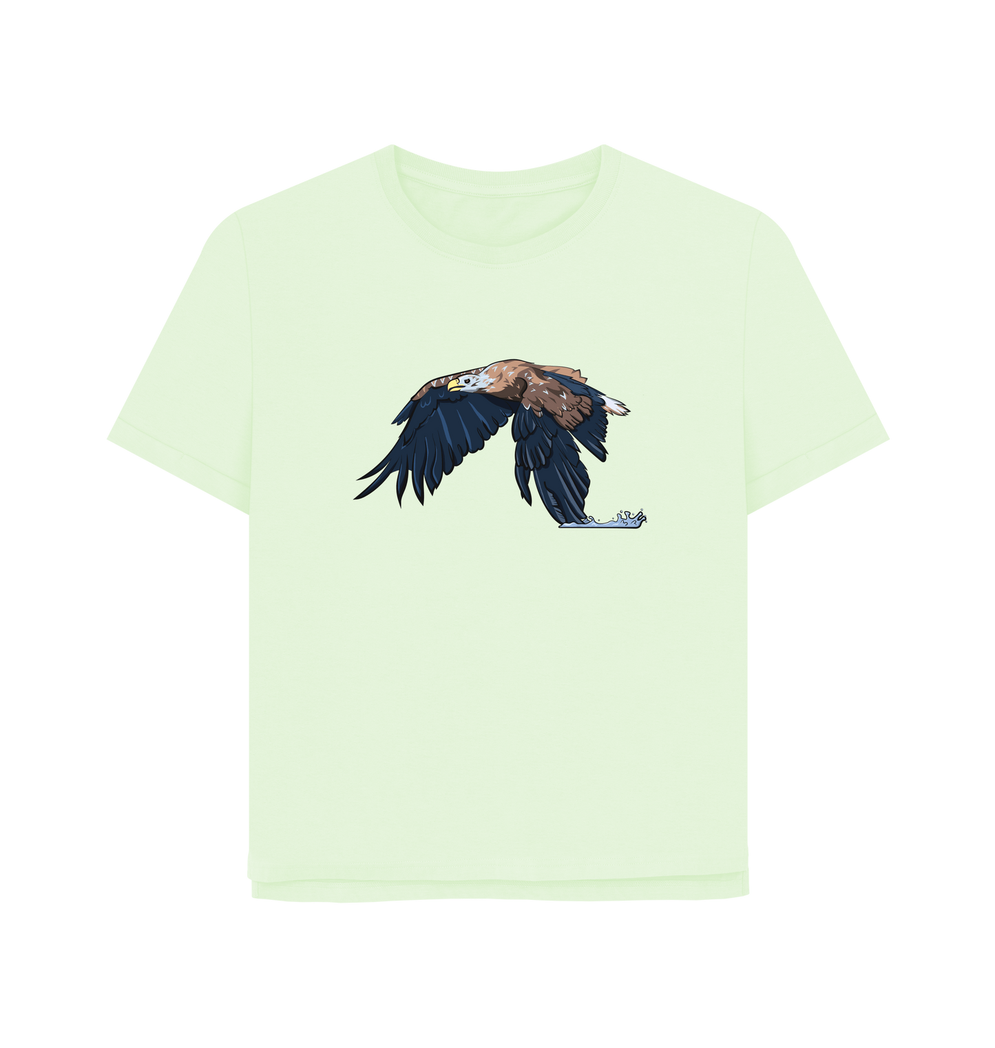 Pastel Green Printed T-shirt Front