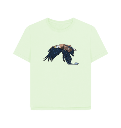 Pastel Green Printed T-shirt Front