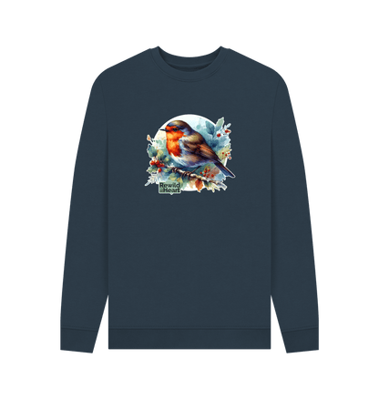 Navy Blue Robin Redbreast Men's Sweater