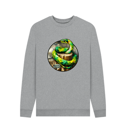 Light Heather Grass Snake Marsh Men's Sweater