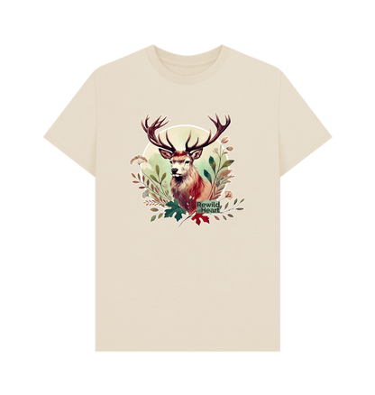 Oat Red Deer Stag Spirit Men's T-Shirt