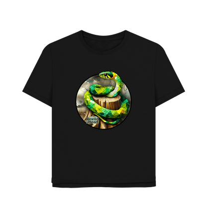 Black Grass Snake Marsh Women's Relaxed-Fit T-Shirt