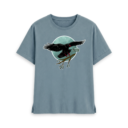 Stone Blue Printed T-shirt Front