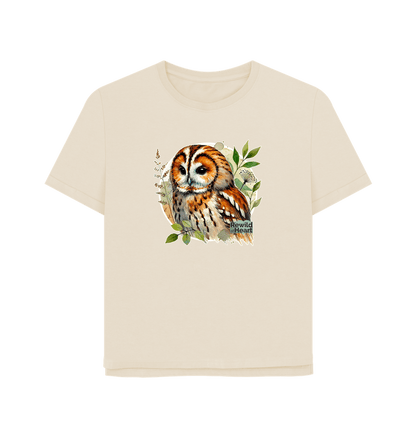 Oat Tawny Owl Forest Women's Relaxed-Fit T-Shirt