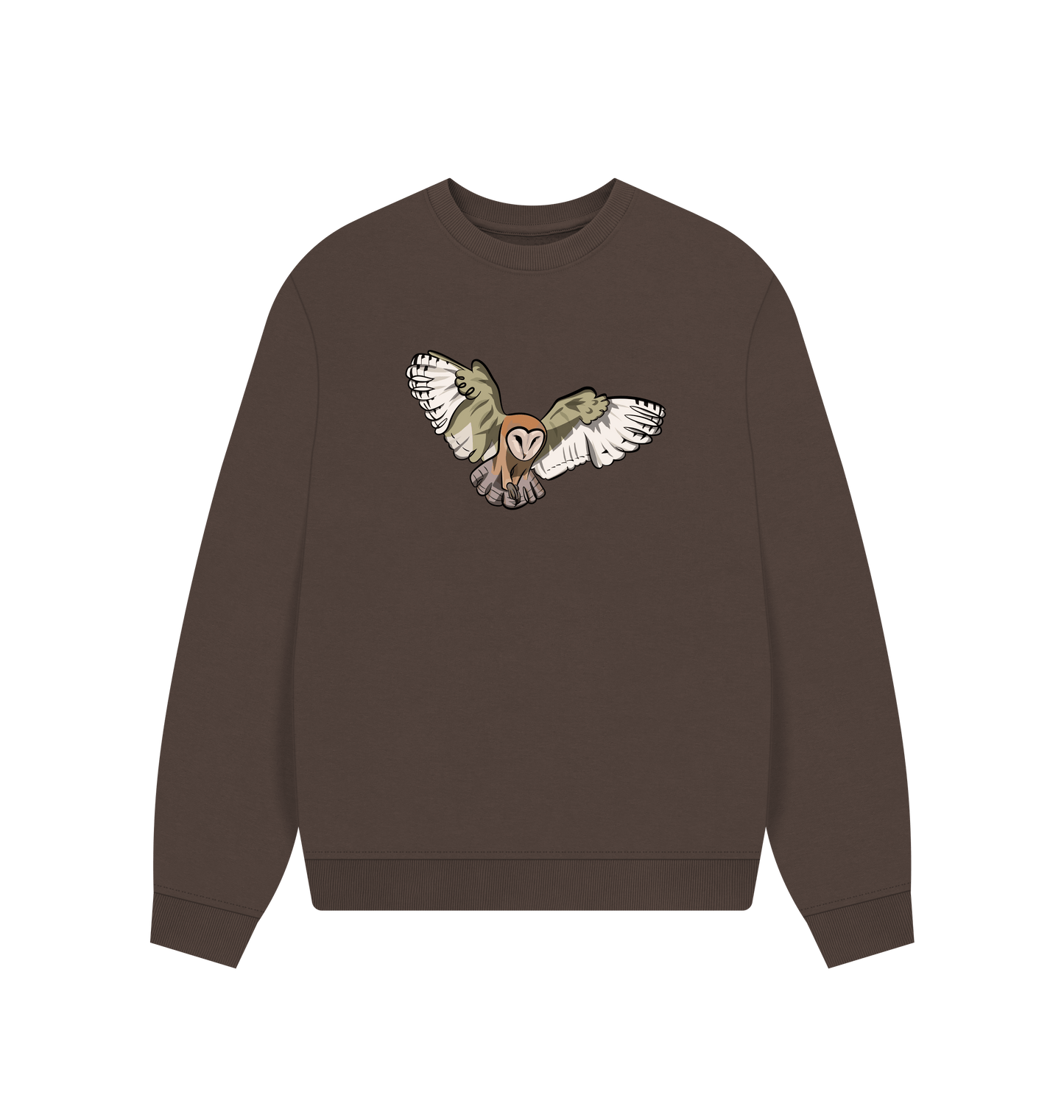 Chocolate Printed Sweater Front