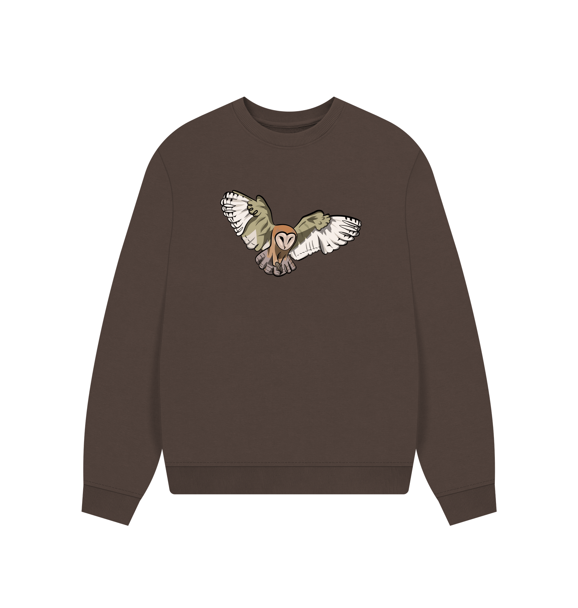 Chocolate Printed Sweater Front