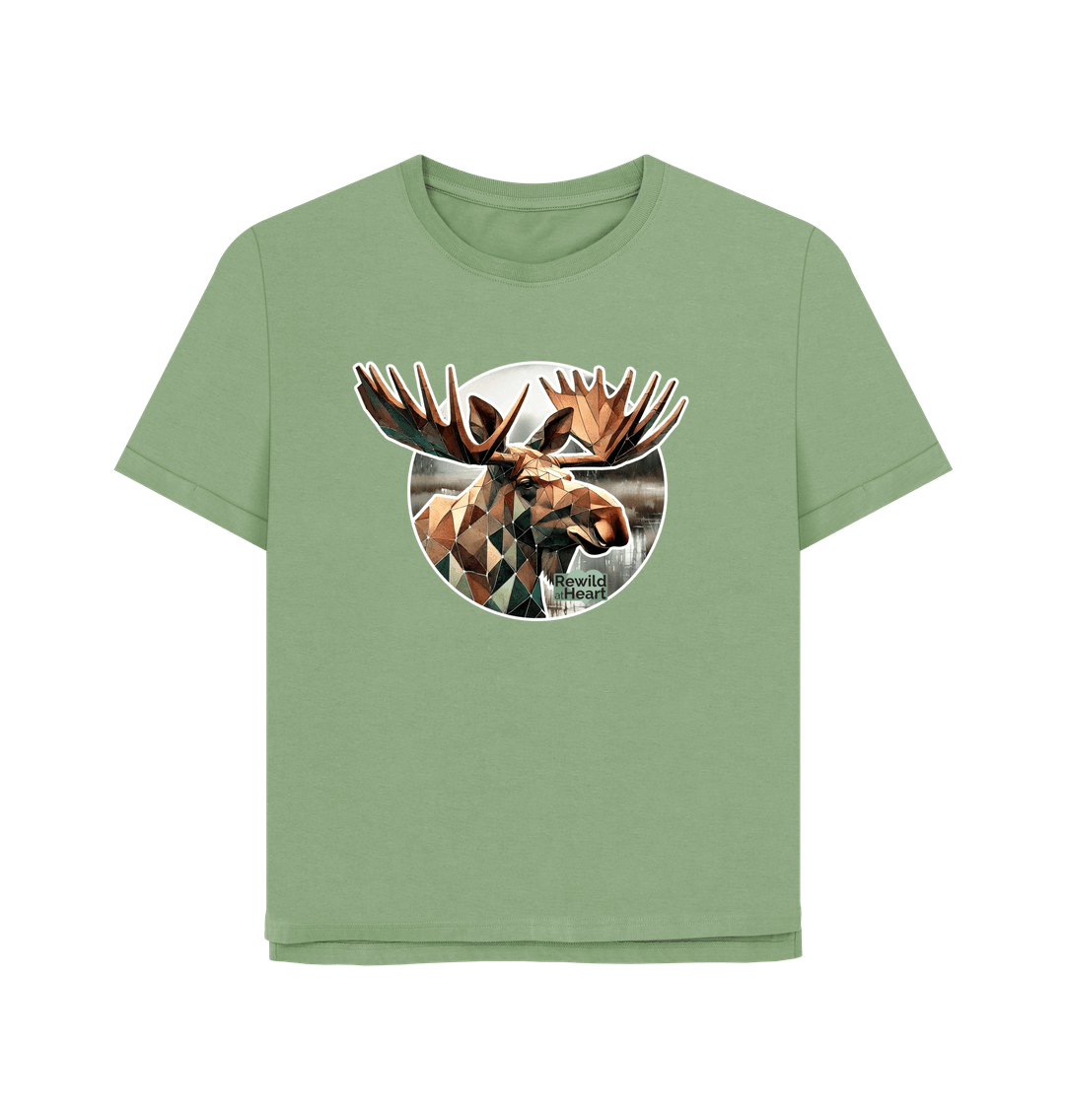 Sage Guardian Elk Women's Relaxed-Fit T-Shirt