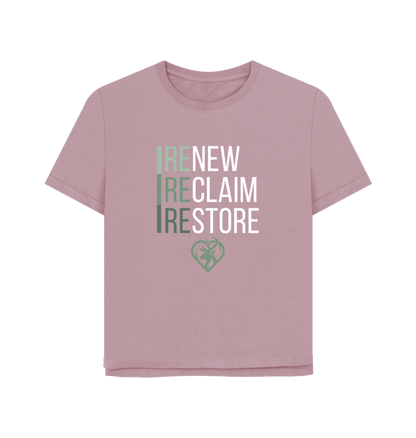 Mauve Renew, Reclaim, Restore | Women's Relaxed-Fit T-Shirt