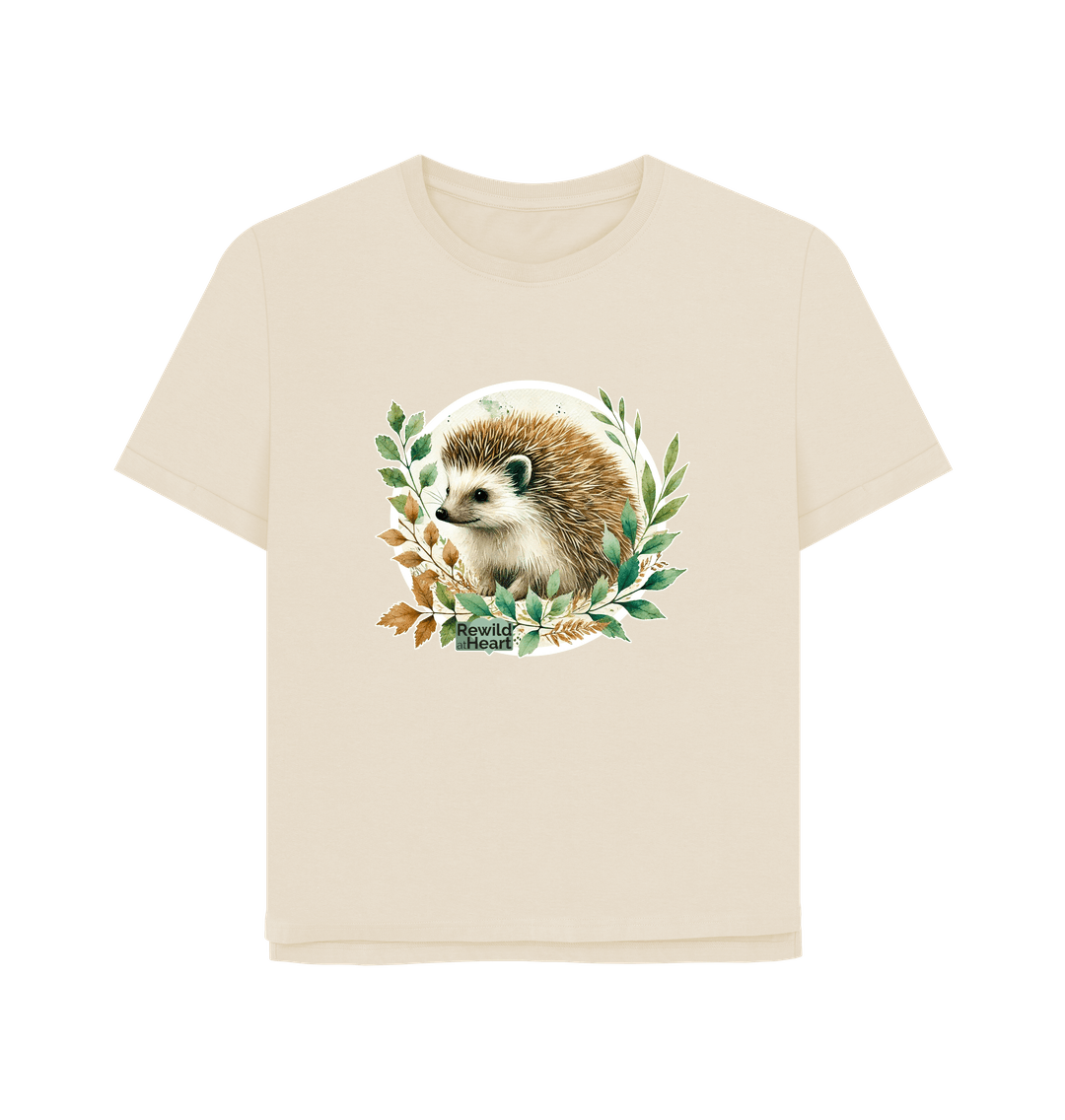 Oat Hedgehog Harmony Women's Relaxed-Fit T-Shirt